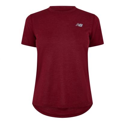 New Balance Women's Short-Sleeve Running T-Shirt Podium Red