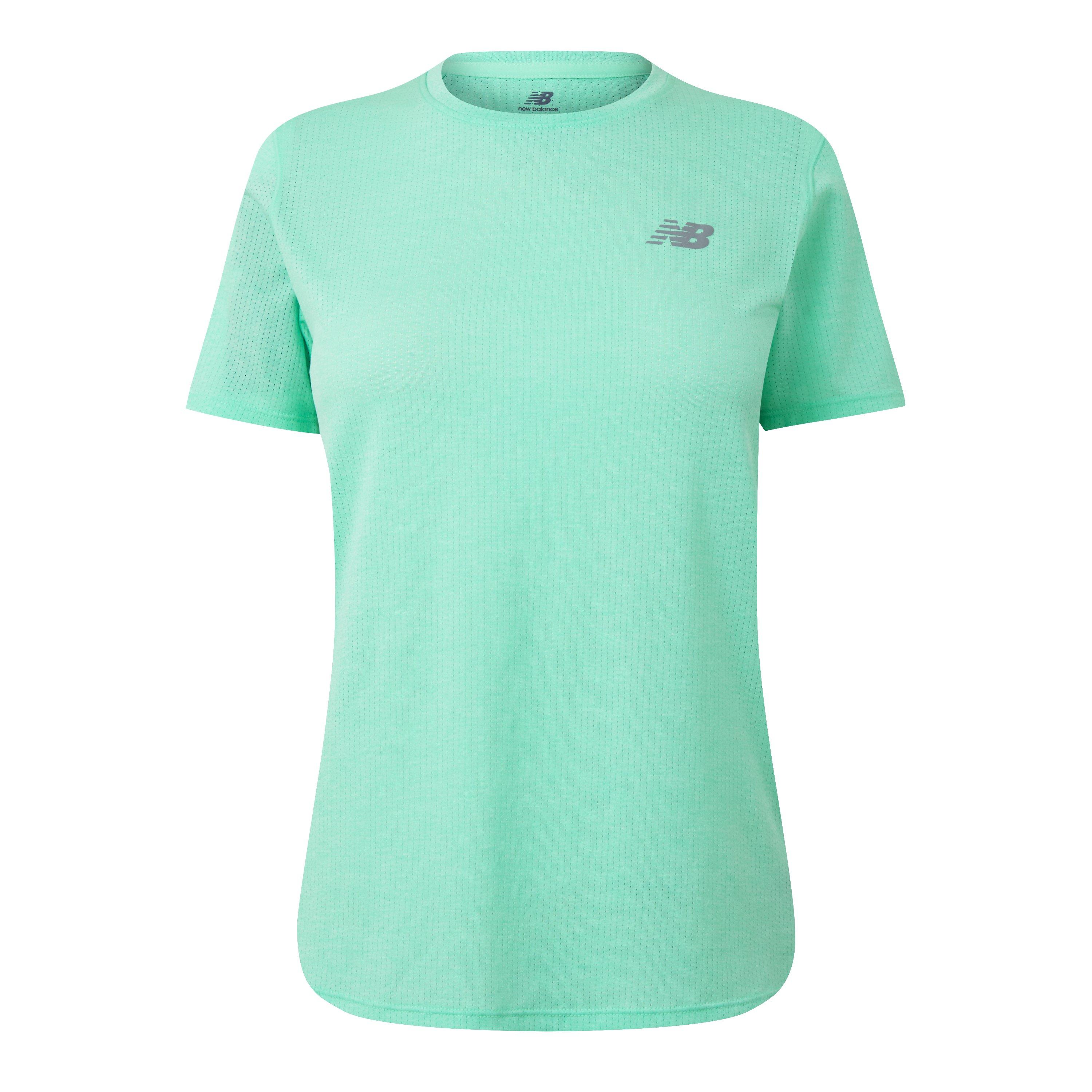 New Balance Women's Short-Sleeve Running T-Shirt Bright Mint