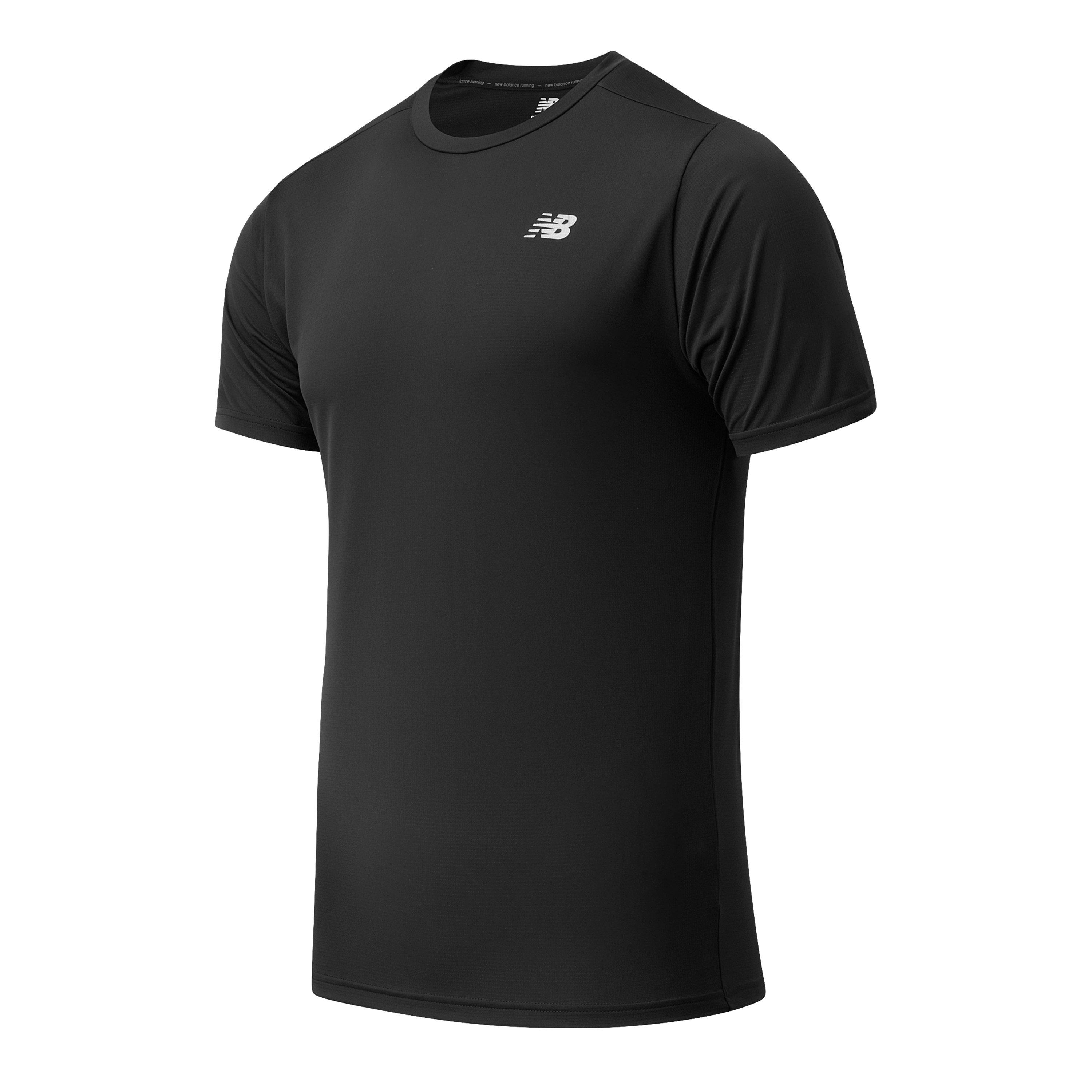 New Balance NB Running T-Shirt Mens Black