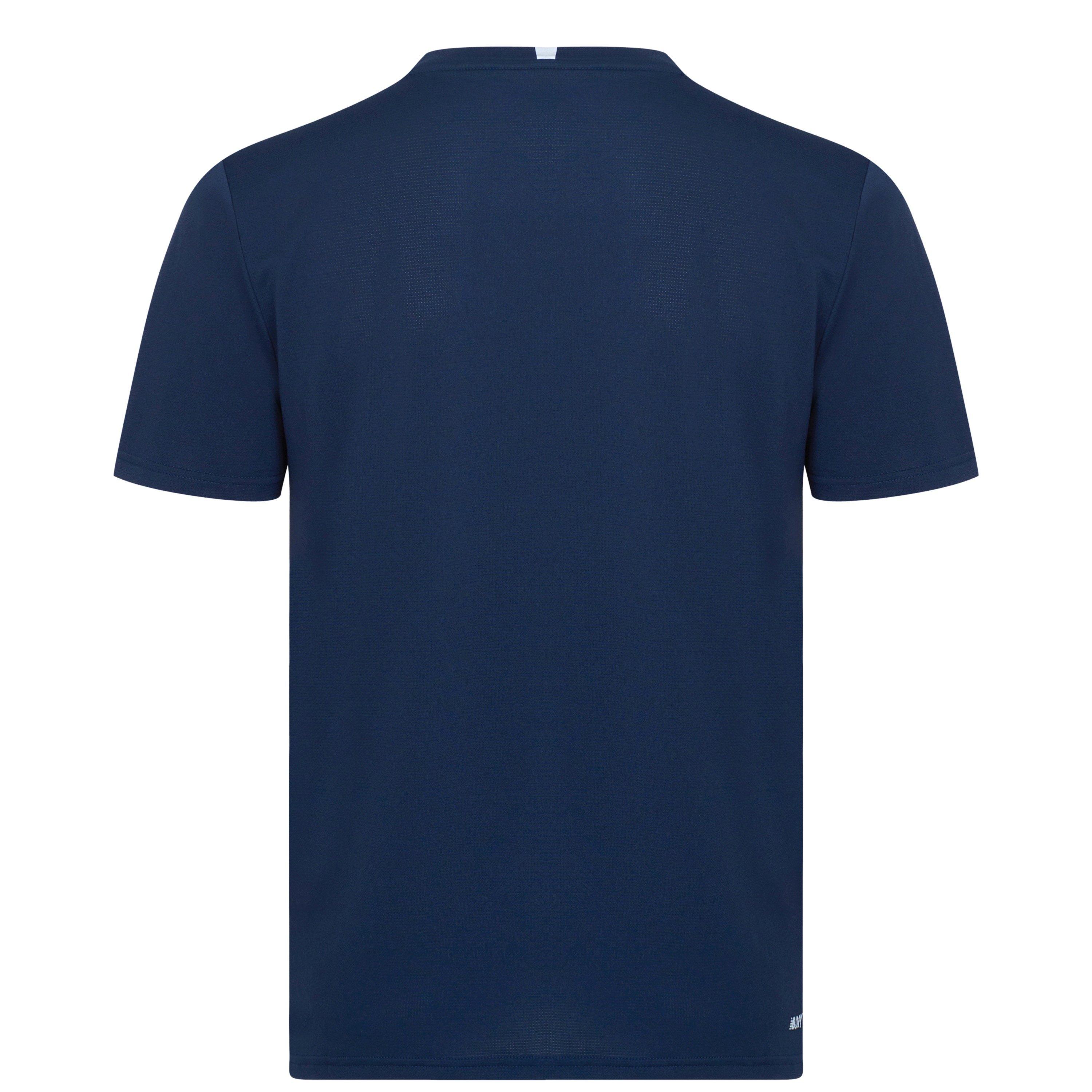 New Balance NB Running T-Shirt Mens Navy