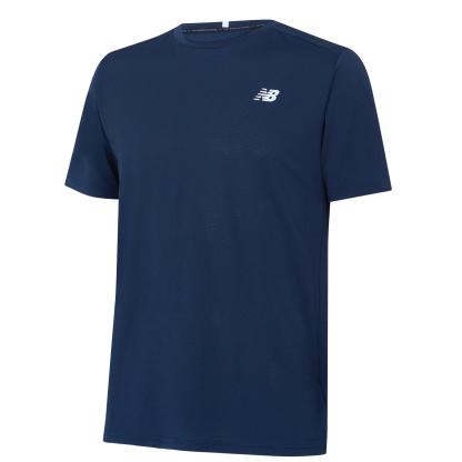 New Balance NB Running T-Shirt Mens Navy