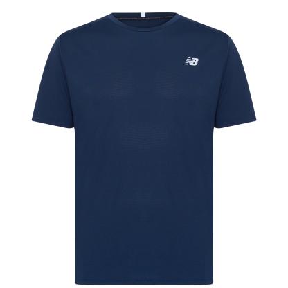 New Balance NB Running T-Shirt Mens Navy