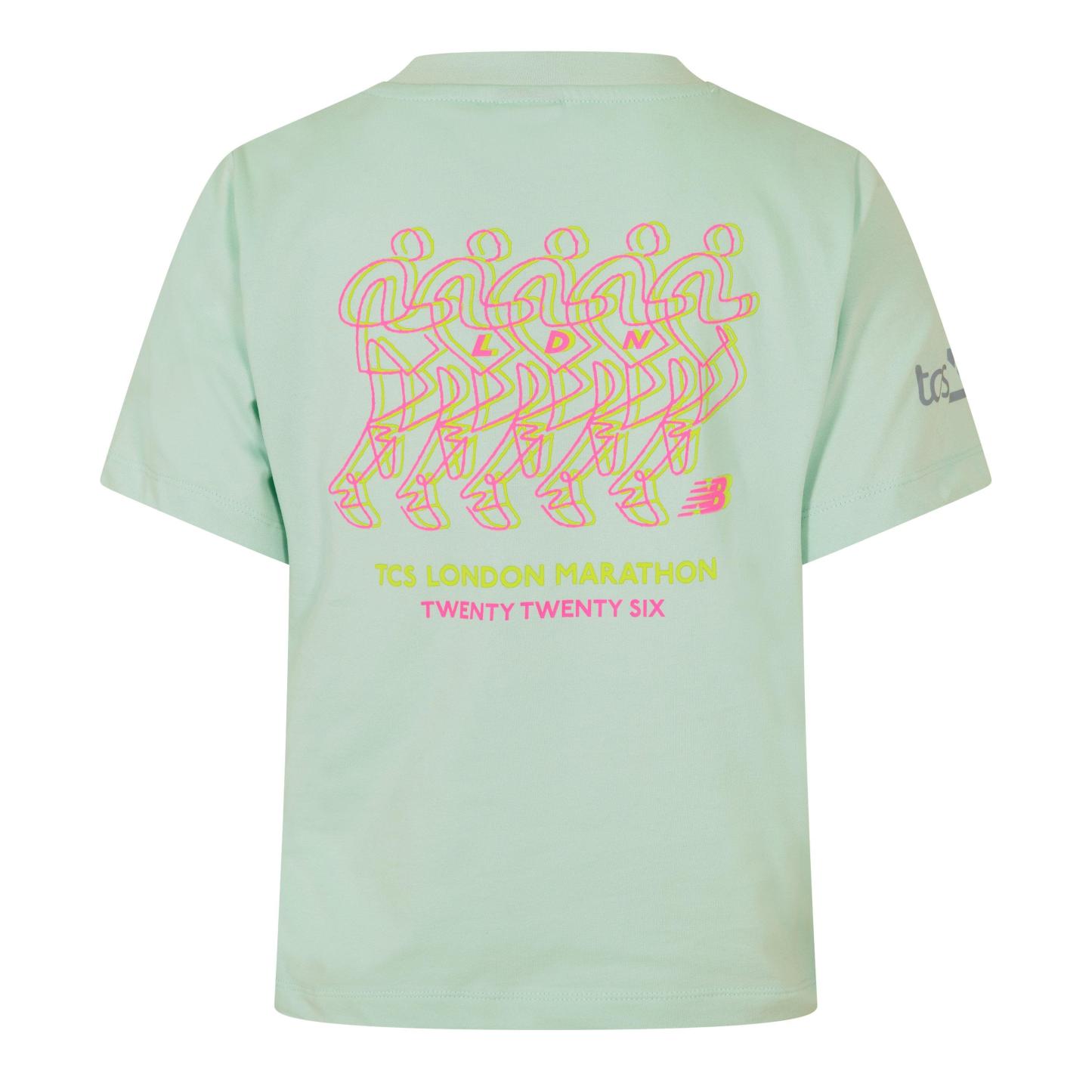 New Balance Women's Short Sleeve Performance Running Top Cosmic Jade