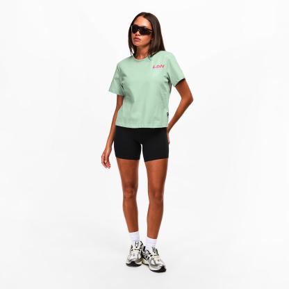 New Balance Women's Short Sleeve Performance Running Top Cosmic Jade