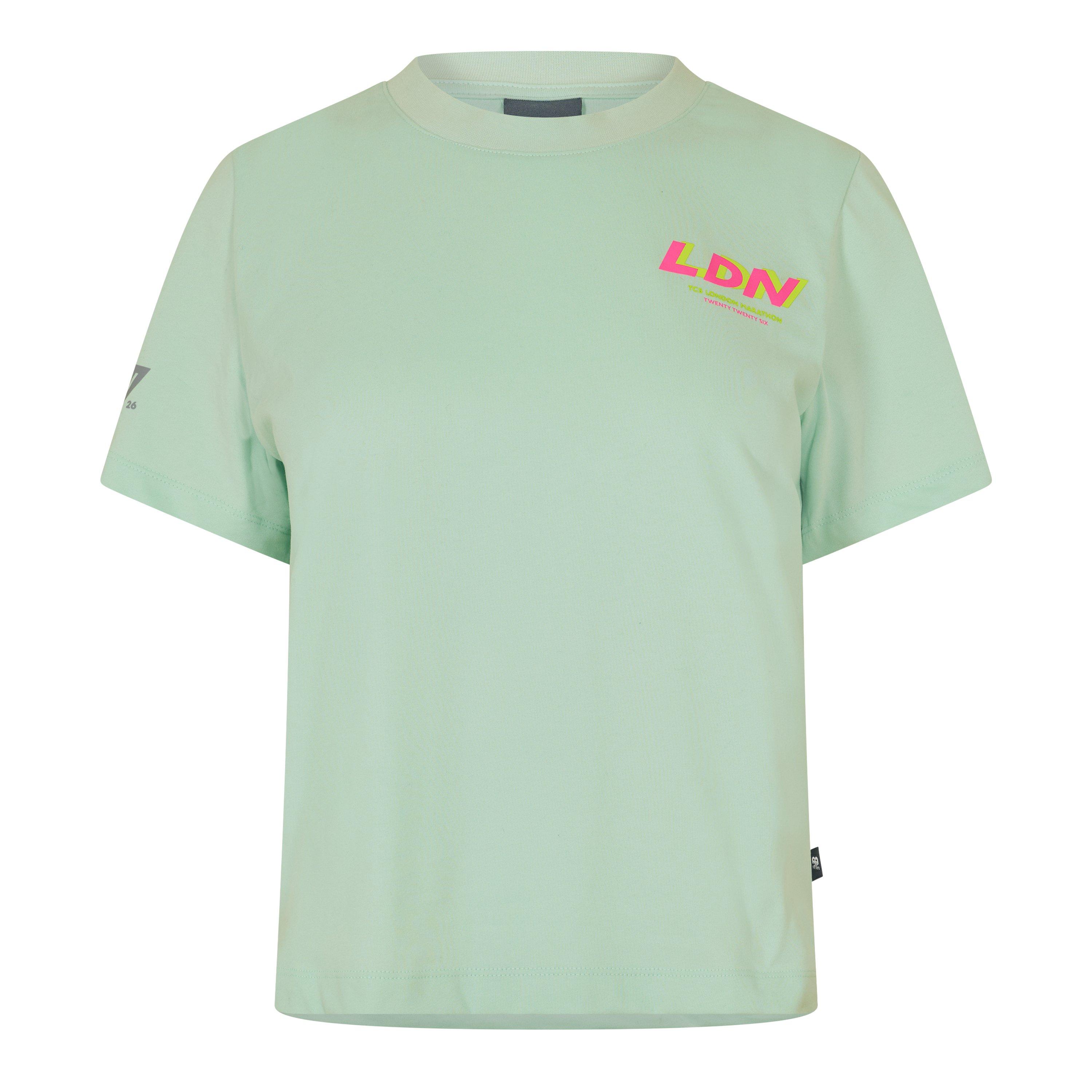 New Balance Women's Short Sleeve Performance Running Top Cosmic Jade