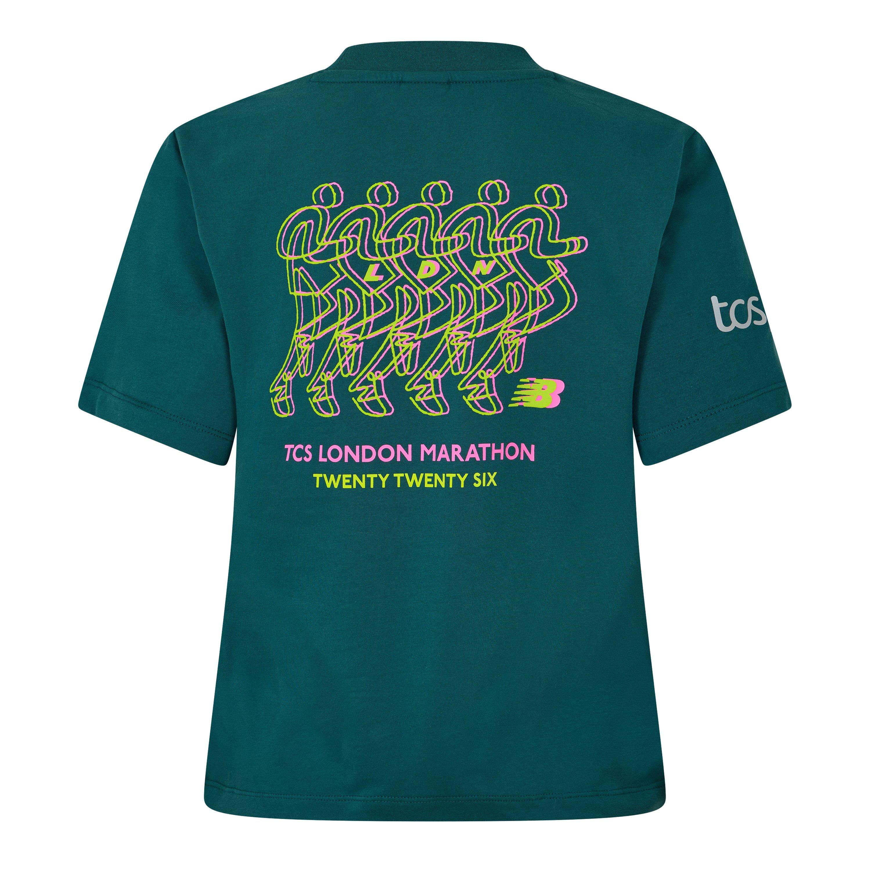 New Balance Women's Short Sleeve Performance Running Top Medusa Green