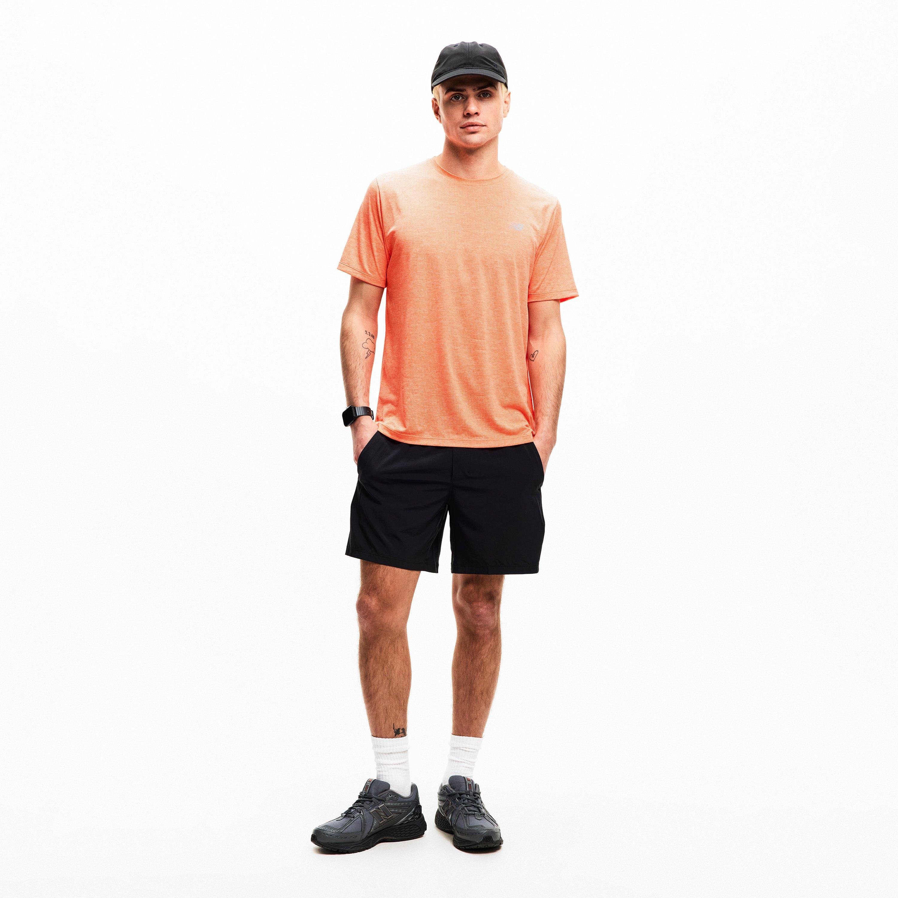 New Balance NB RC Essentials Running T-Shirt Mens Orange