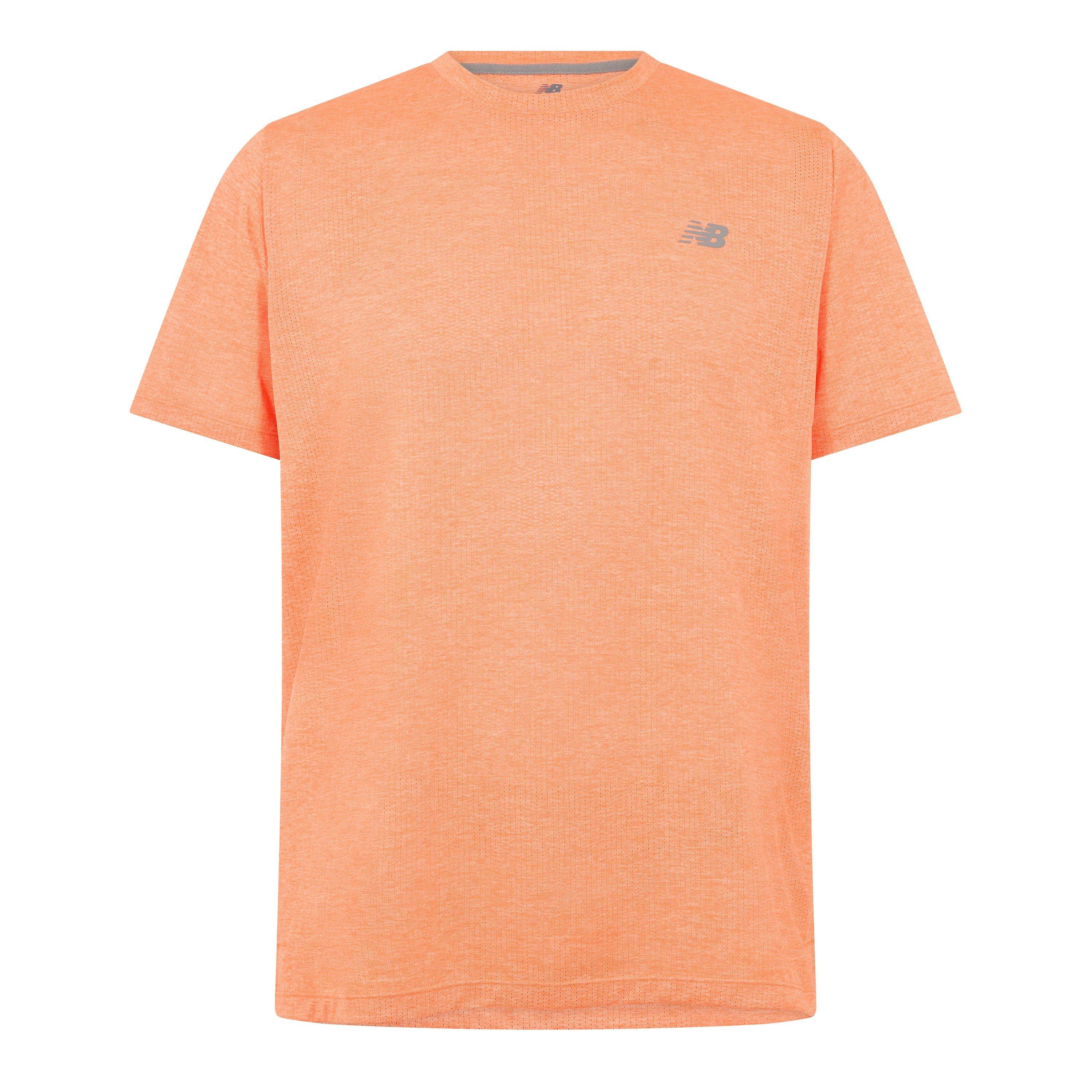 New Balance NB RC Essentials Running T-Shirt Mens Orange
