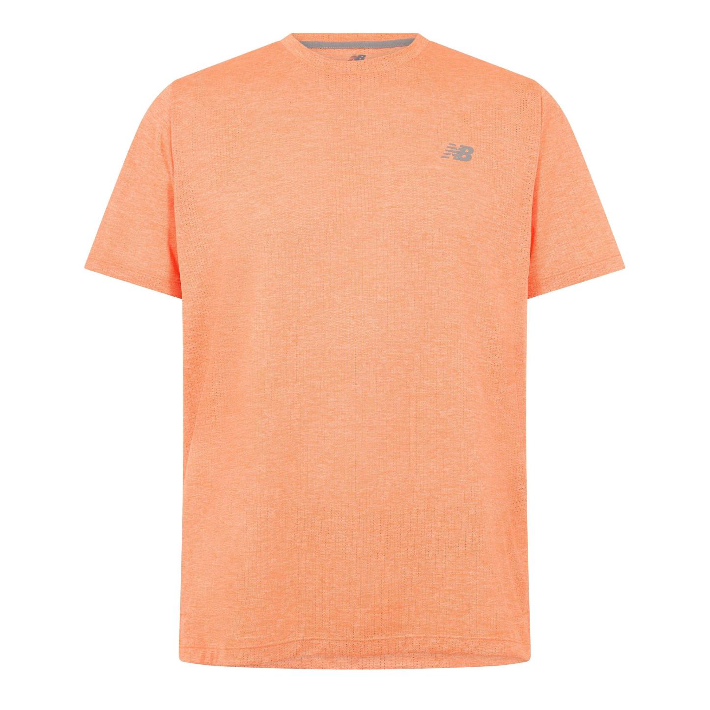 New Balance NB RC Essentials Running T-Shirt Mens Orange