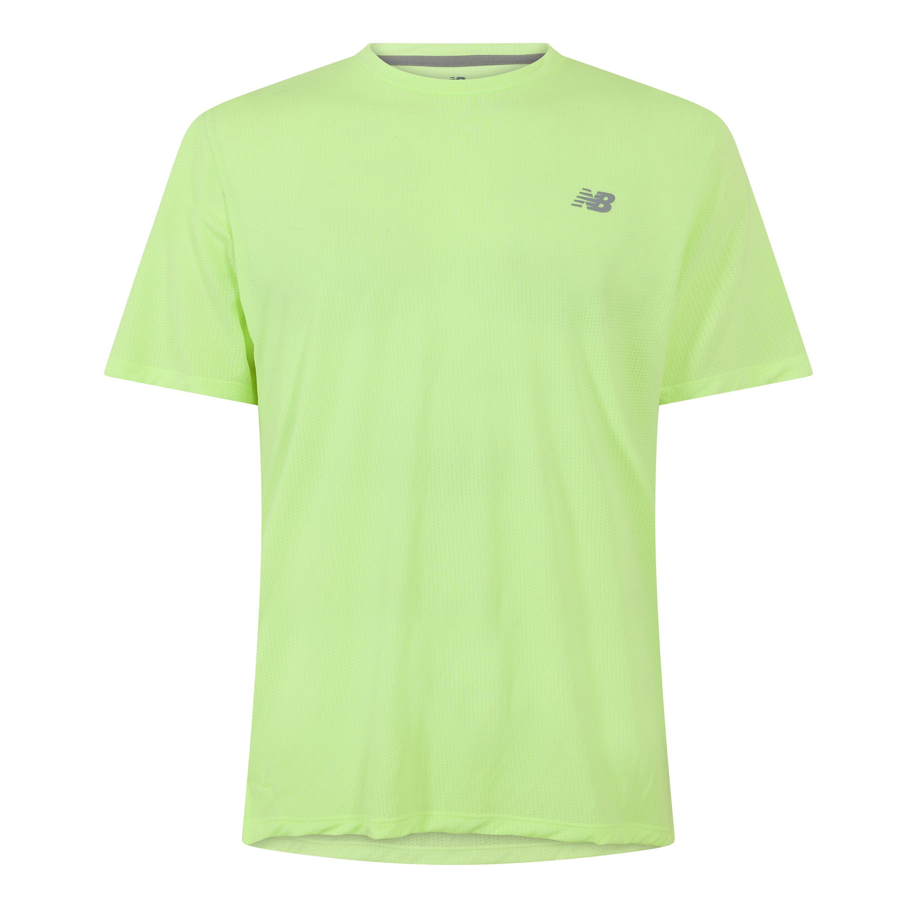 New Balance NB RC Essentials Running T-Shirt Mens Green