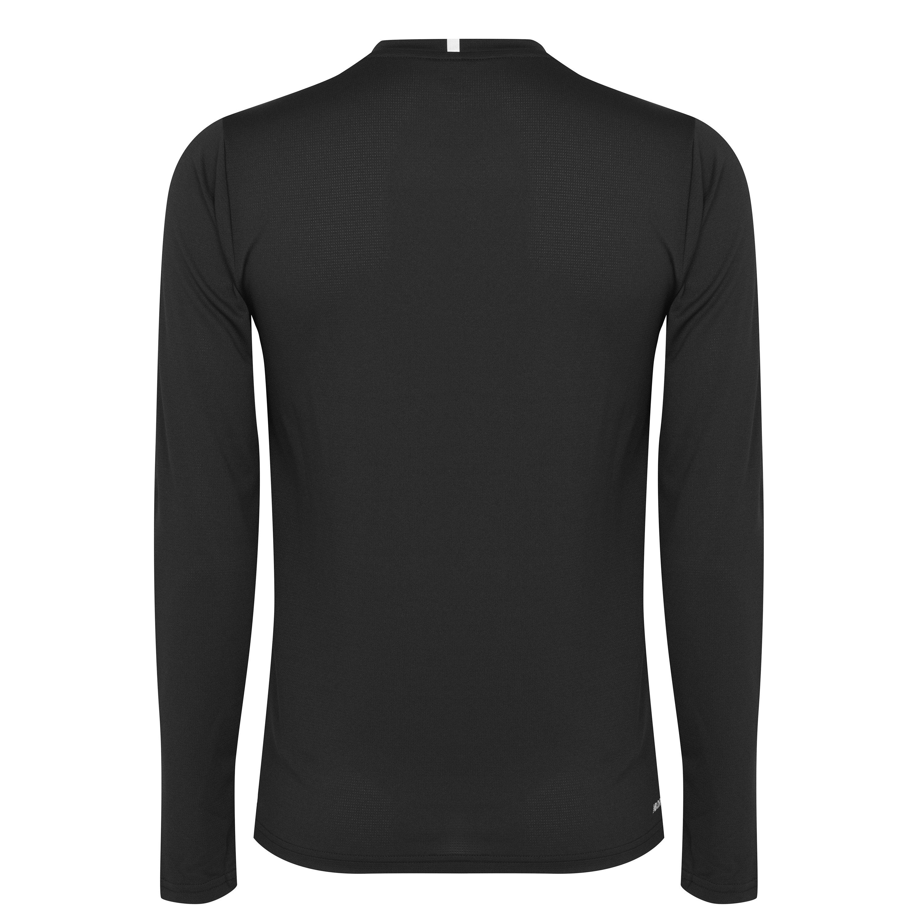 New Balance Core Run Long Sleeve Mens T Shirt Black