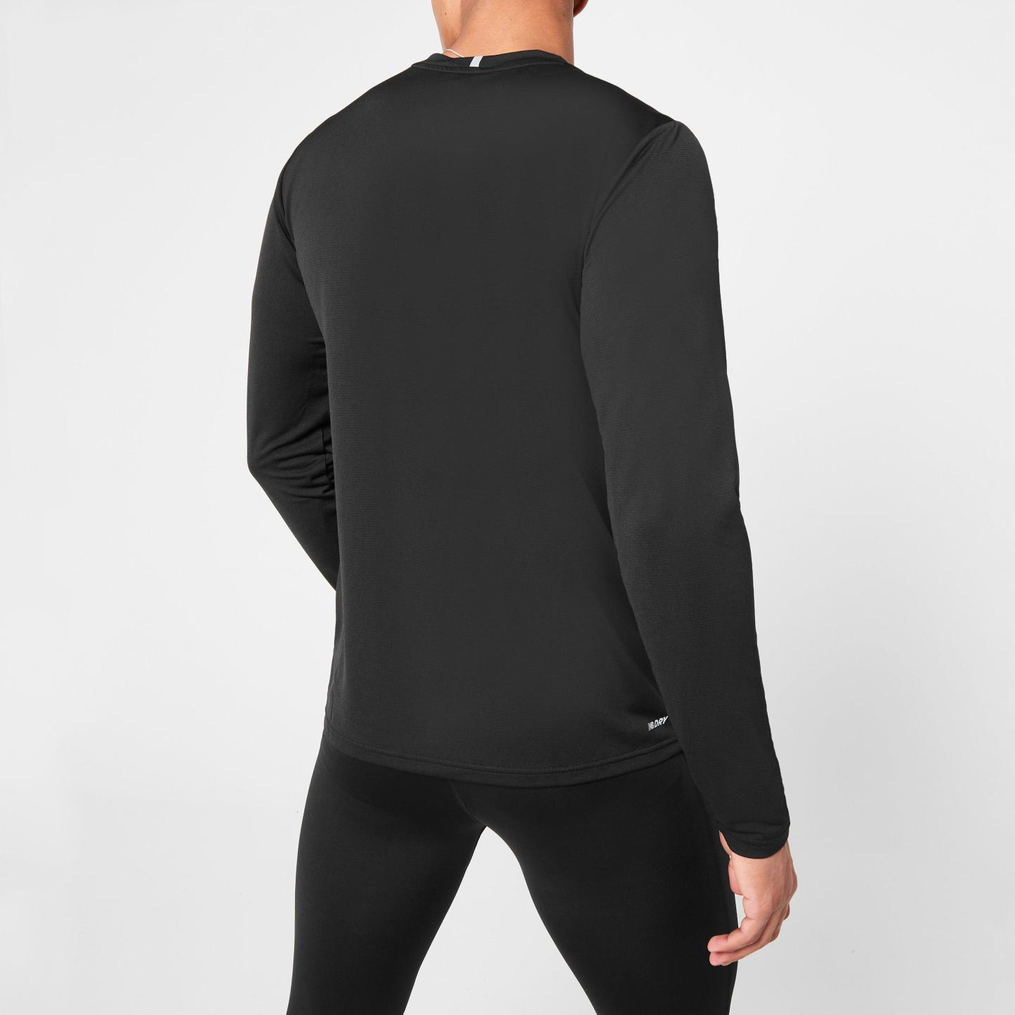New Balance Core Run Long Sleeve Mens T Shirt Black