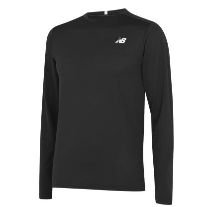 New Balance Core Run Long Sleeve Mens T Shirt Black