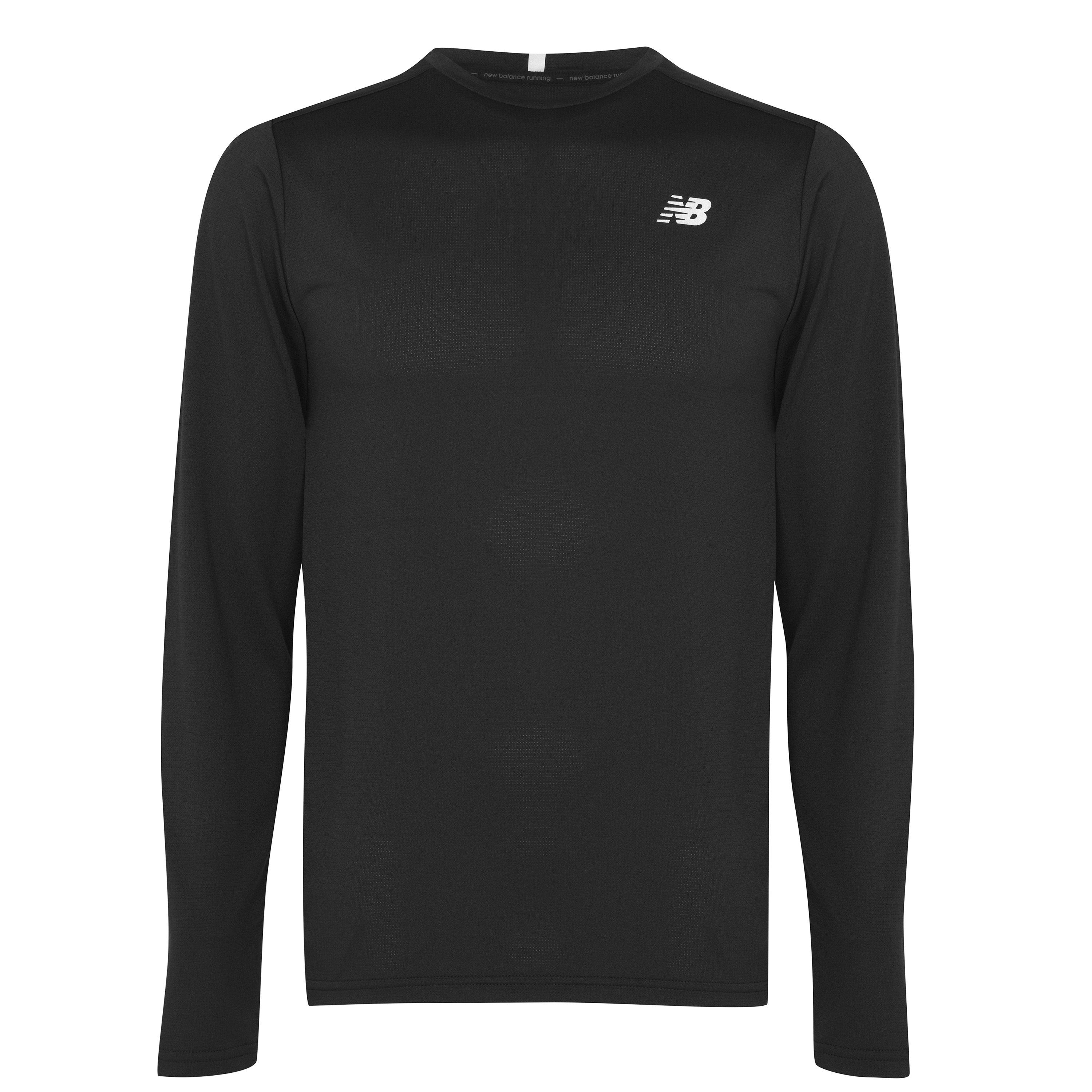 New Balance Core Run Long Sleeve Mens T Shirt Black