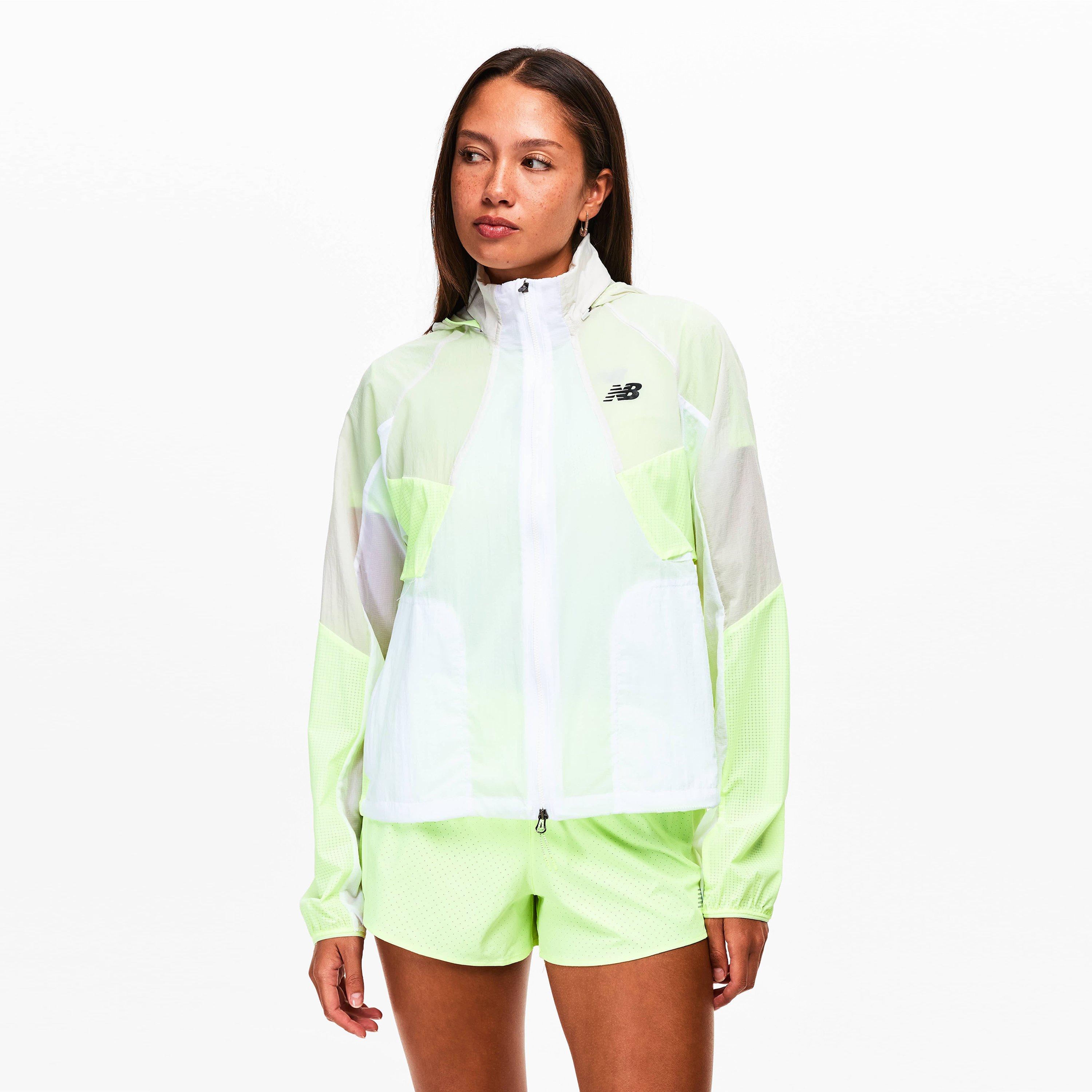 New Balance NB RC Athletics Jacket White/Grey/Grn