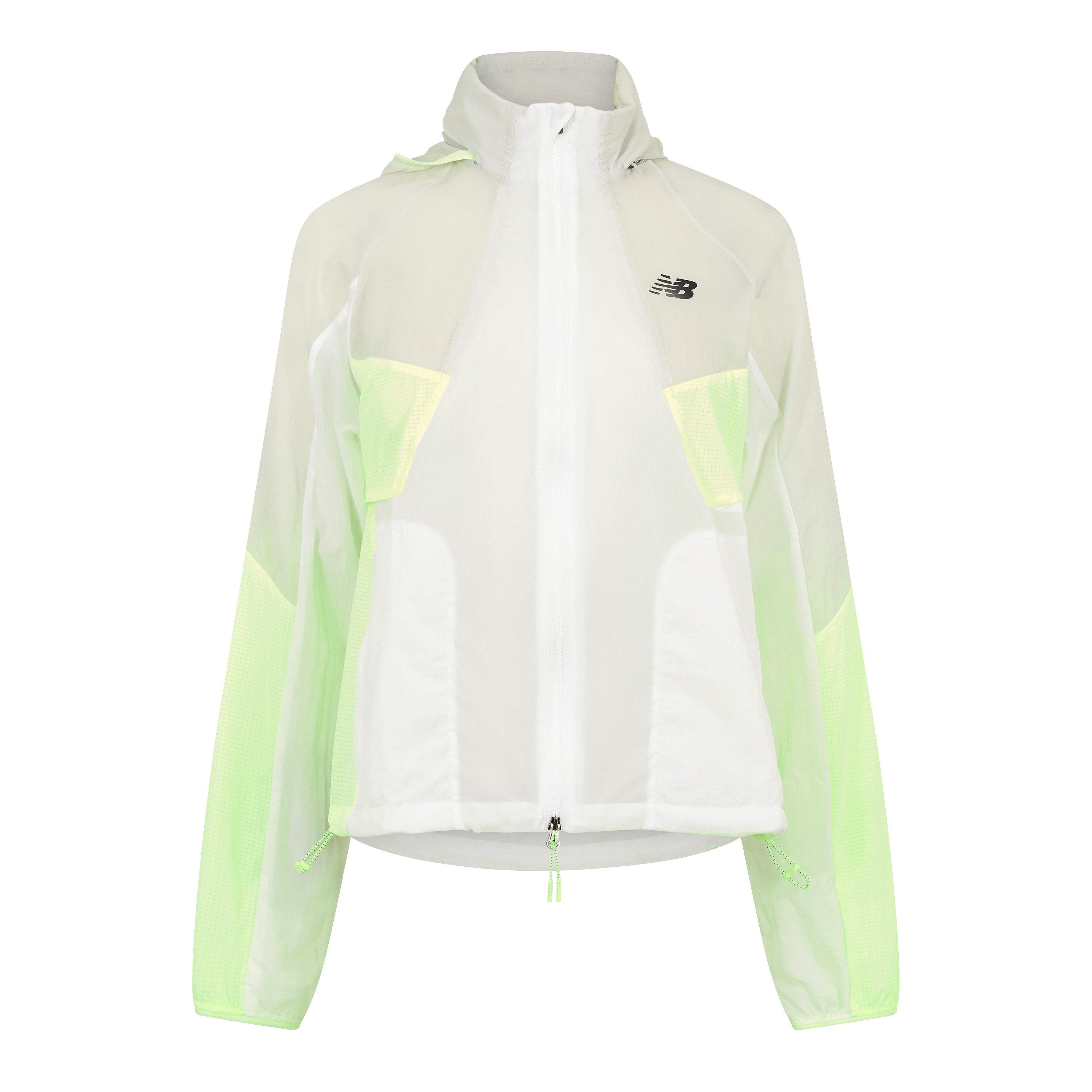 New Balance NB RC Athletics Jacket White/Grey/Grn