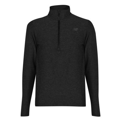 New Balance 1/4 Zip Running Top Mens Black