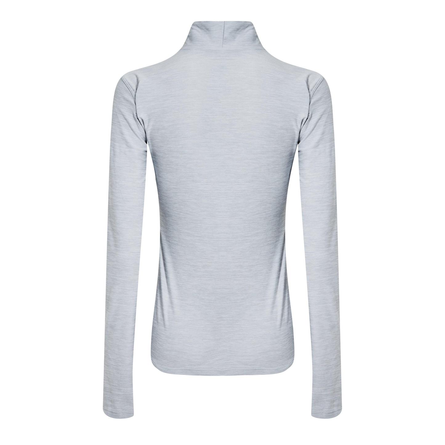 New Balance Womens Running Space Dye Quarter Zip Grey