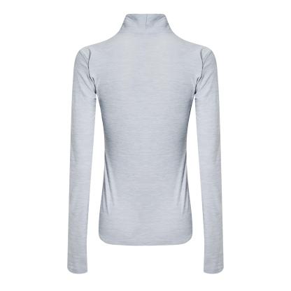 New Balance Womens Running Space Dye Quarter Zip Grey