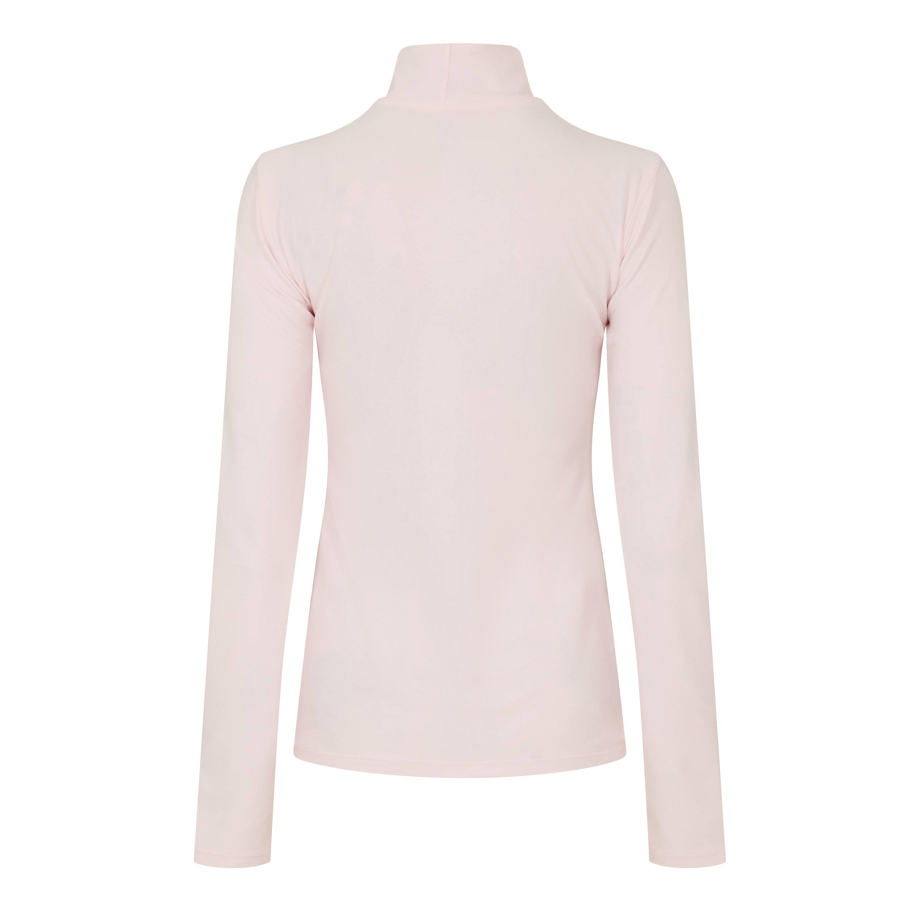 New Balance Womens Running Space Dye Quarter Zip Pink Salt