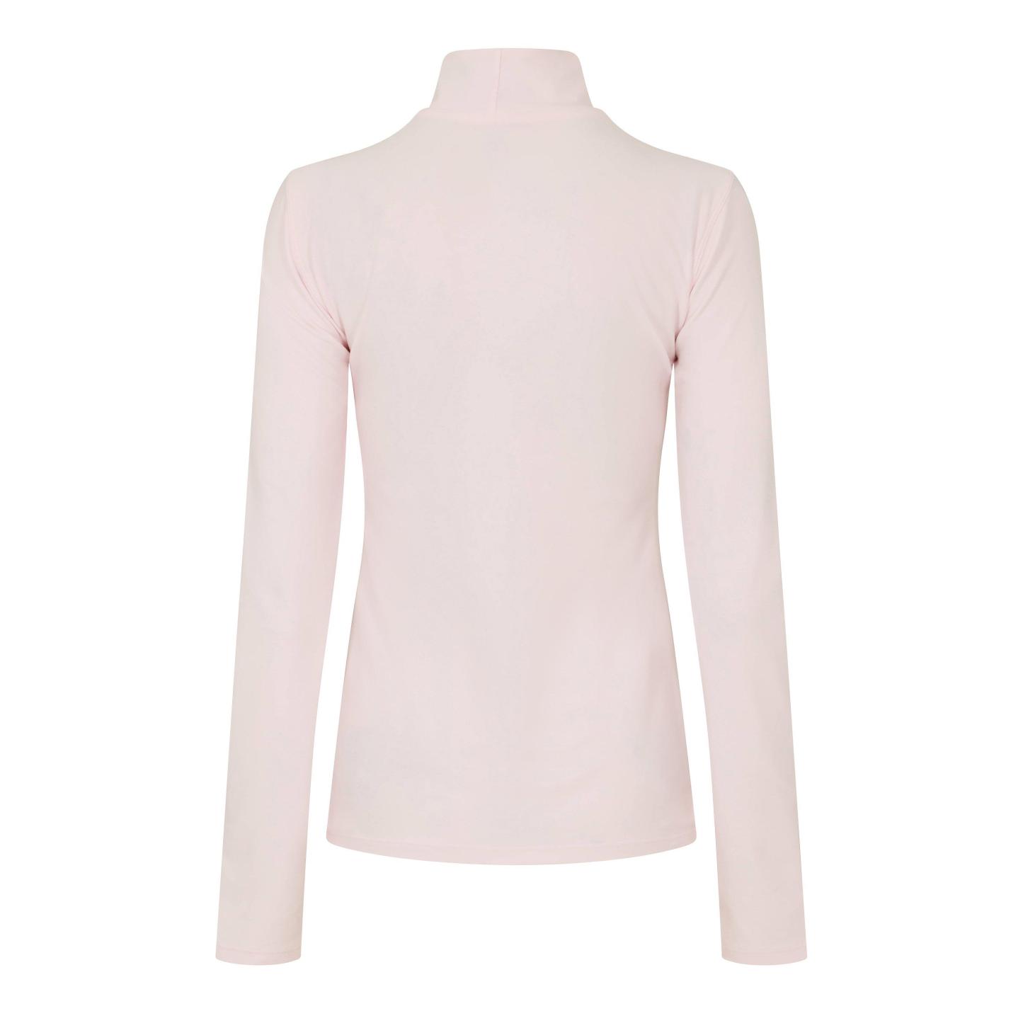 New Balance Womens Running Space Dye Quarter Zip Pink Salt