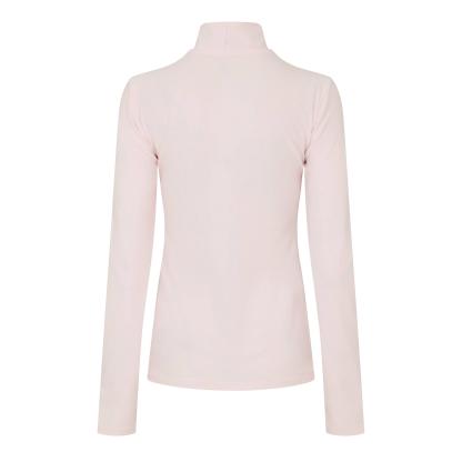 New Balance Womens Running Space Dye Quarter Zip Pink Salt
