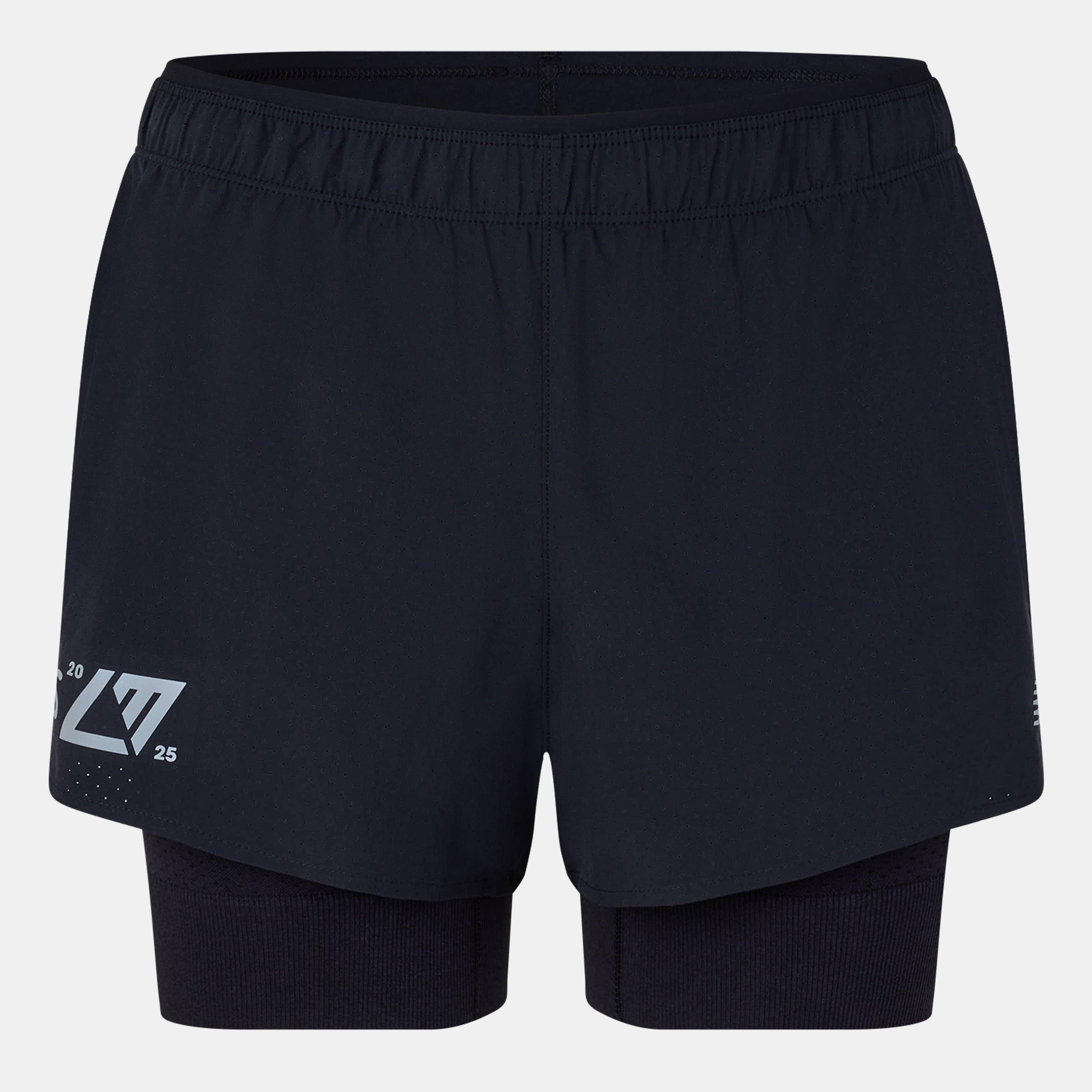 New Balance RC 3 Inch Running Short Womens Black Graphic