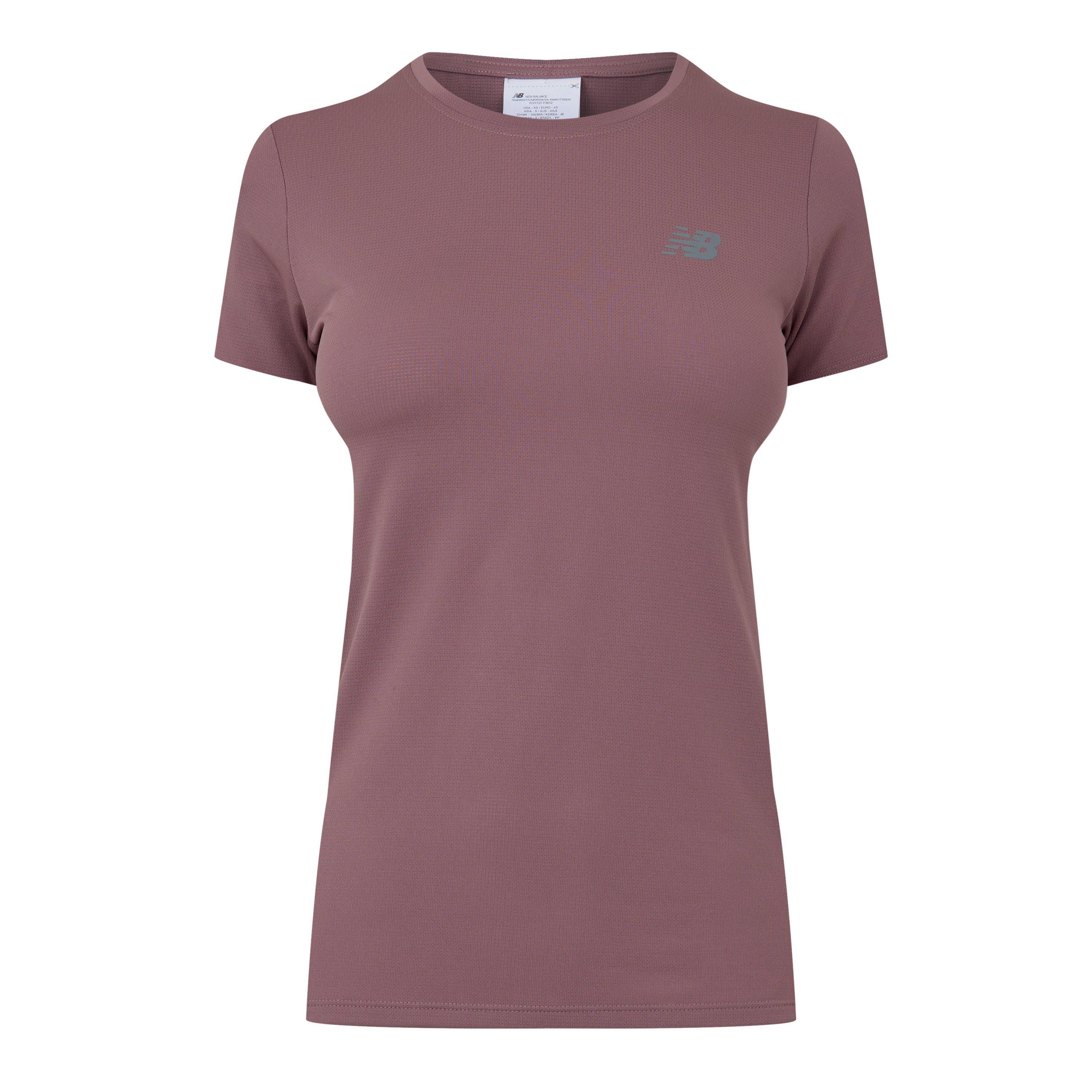 New Balance New Running T Shirt Ladies Pebble