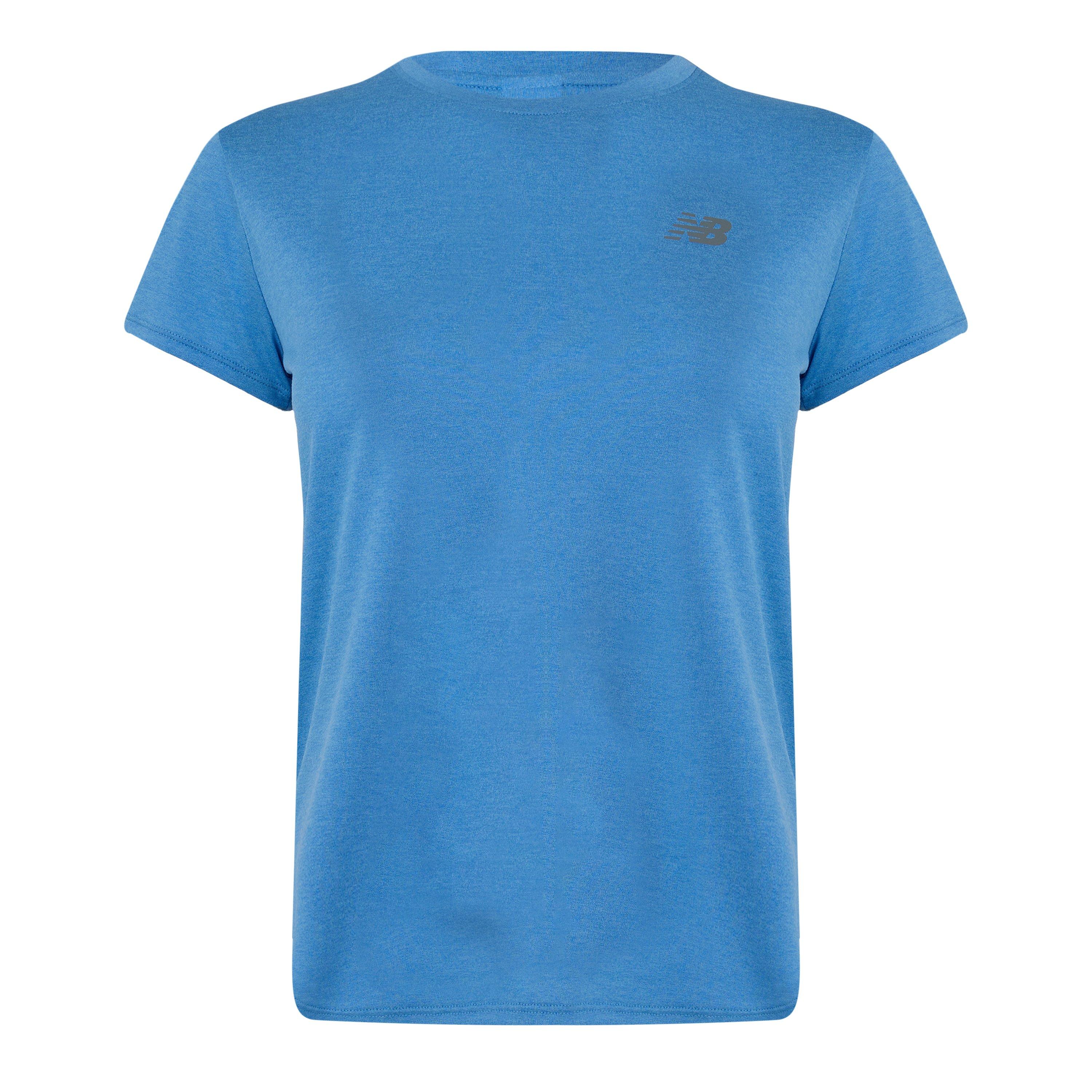 New Balance New Running T Shirt Ladies Analog Blue