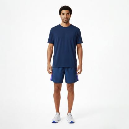 New Balance Men's Performance Gym Shorts Navy/Purple