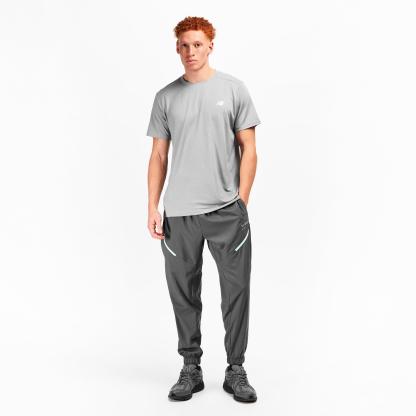New Balance Men's Closed Hem Woven Joggers Graphite