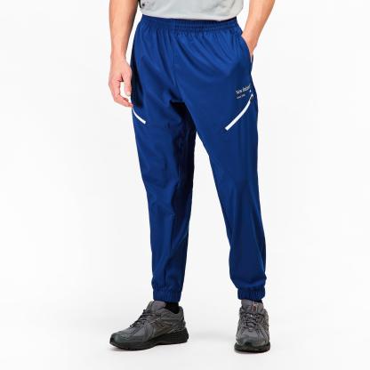 New Balance Men's Closed Hem Woven Joggers Galaxy Blue