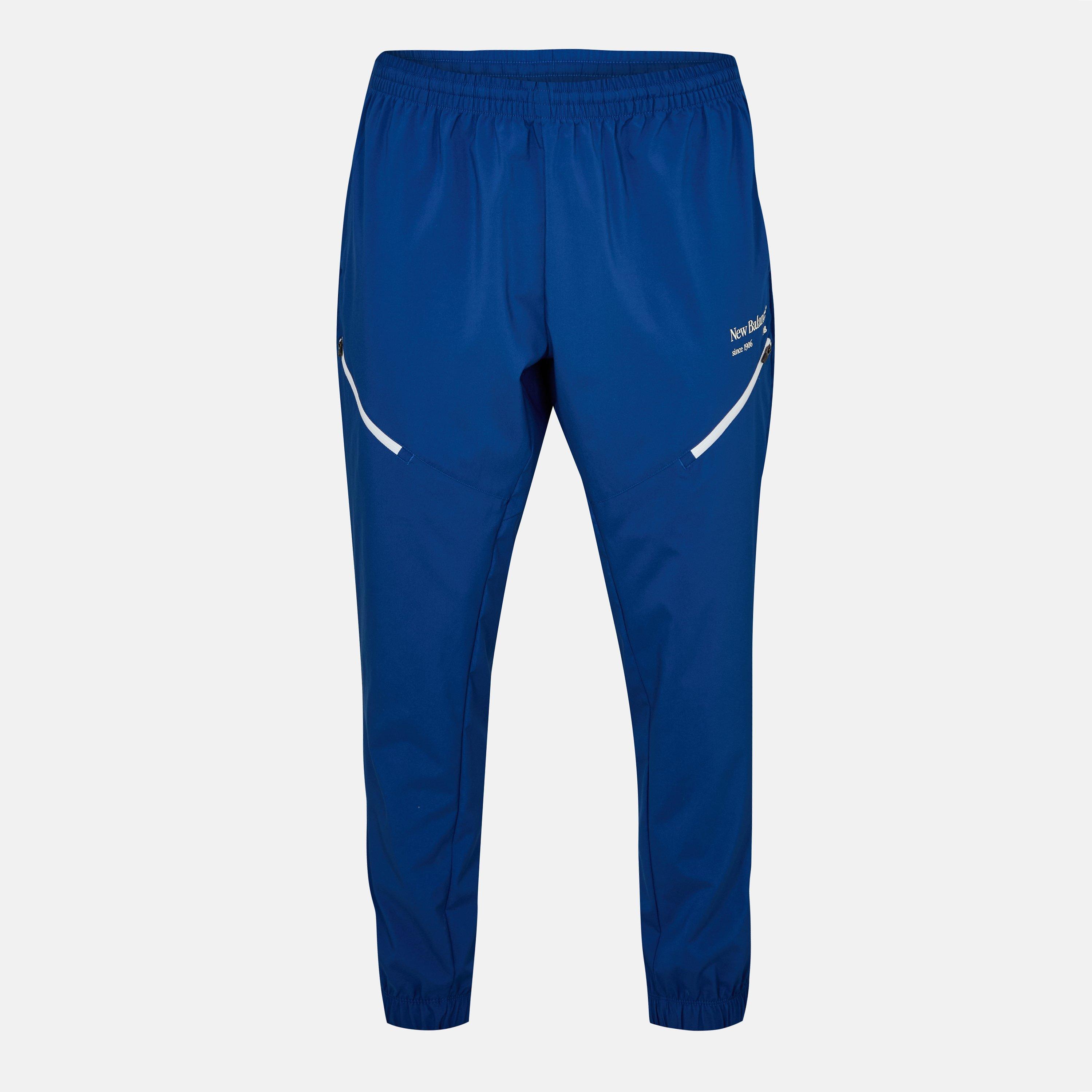 New Balance Men's Closed Hem Woven Joggers Galaxy Blue