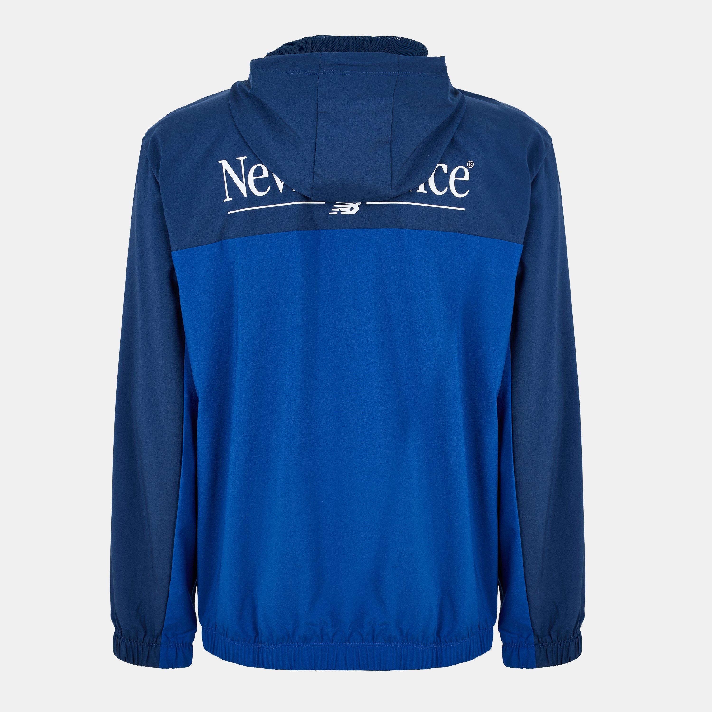 New Balance Men's Re-Imagined Woven Tracksuit Top Galaxy Blue