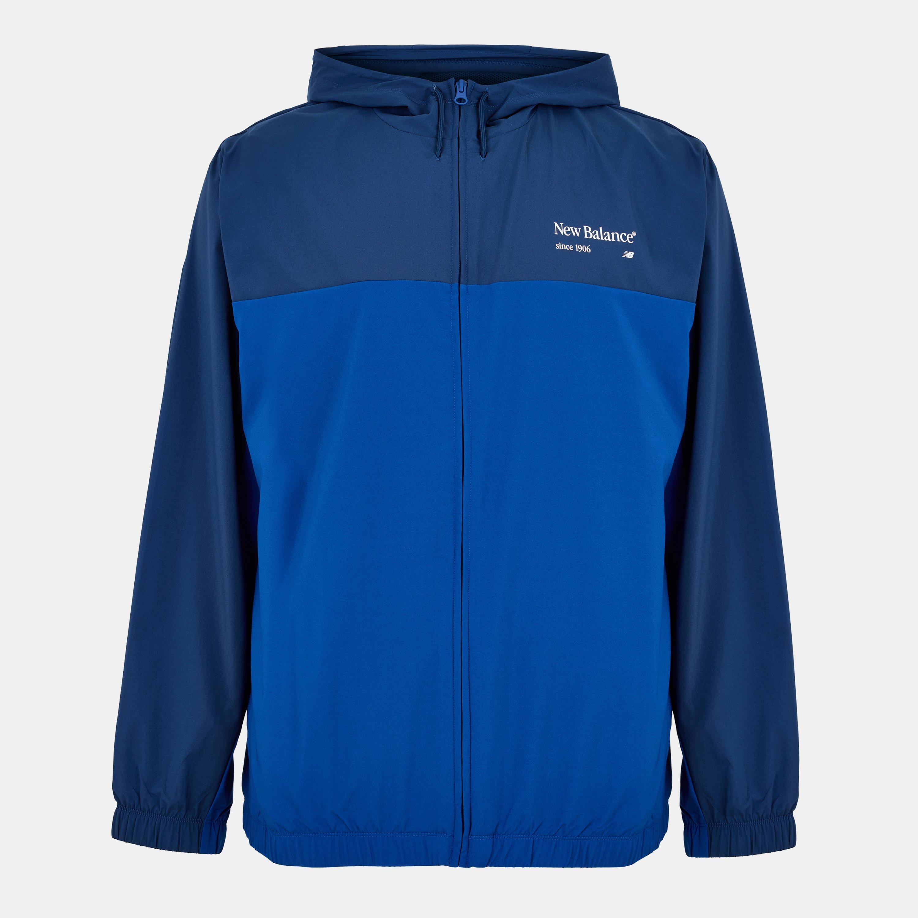 New Balance Men's Re-Imagined Woven Tracksuit Top Galaxy Blue