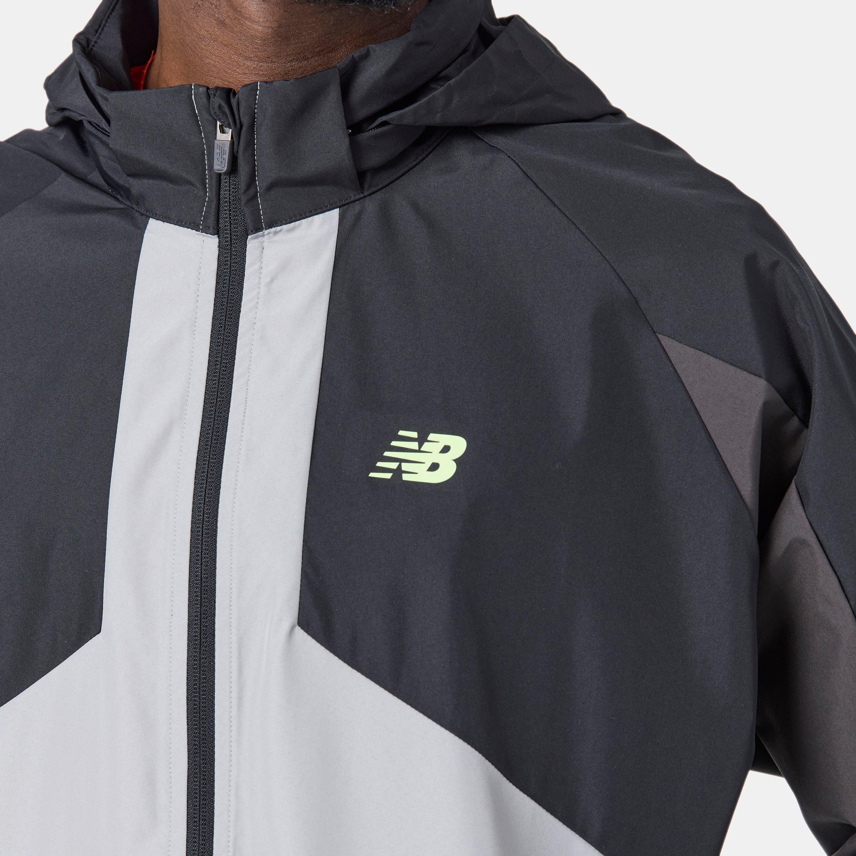 New Balance Men's Active Utility Woven Lightweight Performance Training Jacket Black