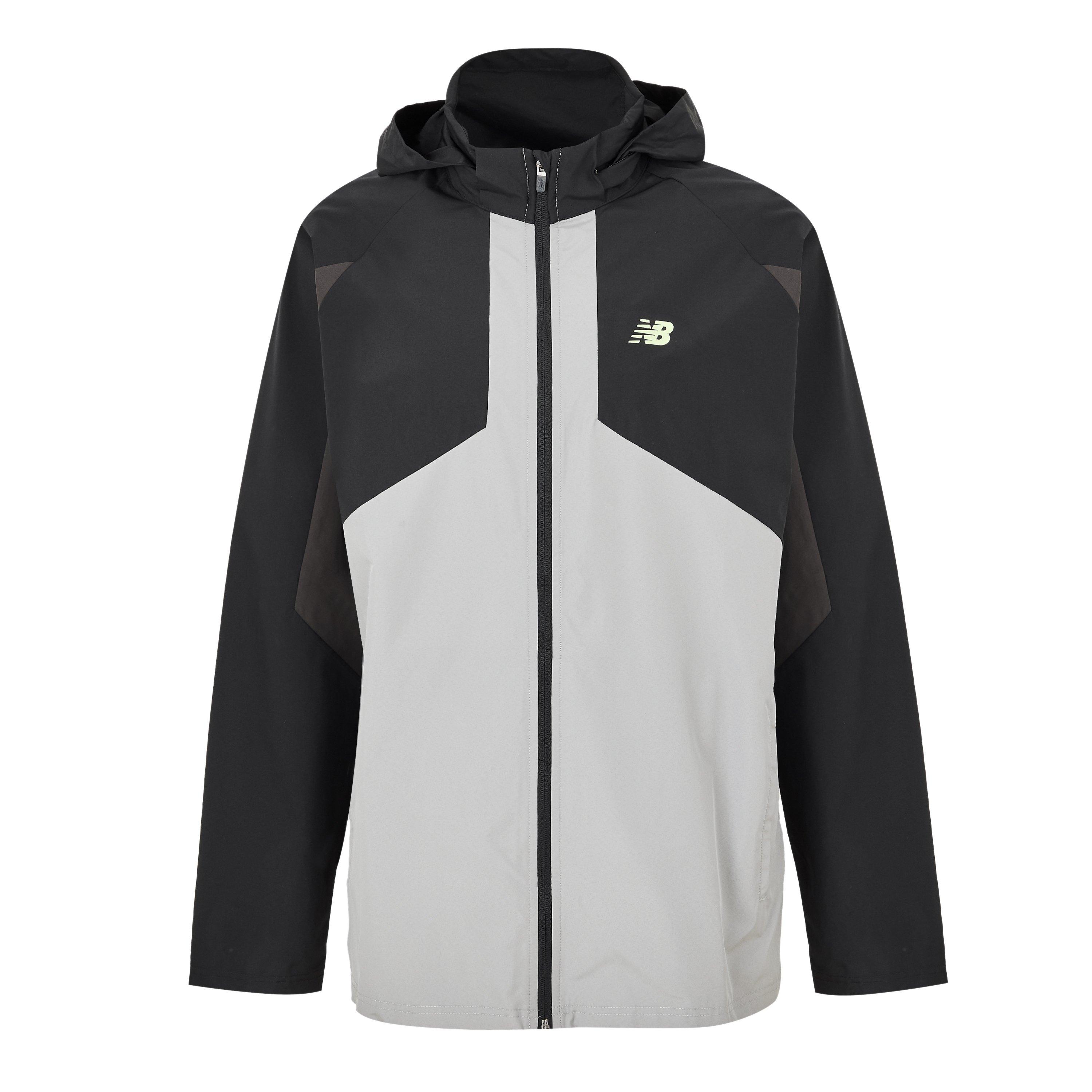 New Balance Men's Active Utility Woven Lightweight Performance Training Jacket Black