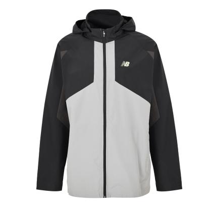 New Balance Men's Active Utility Woven Lightweight Performance Training Jacket Black