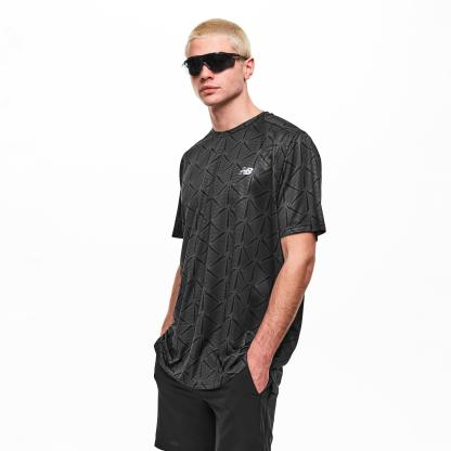 New Balance Men's Short Sleeve Performance Gym Top Black