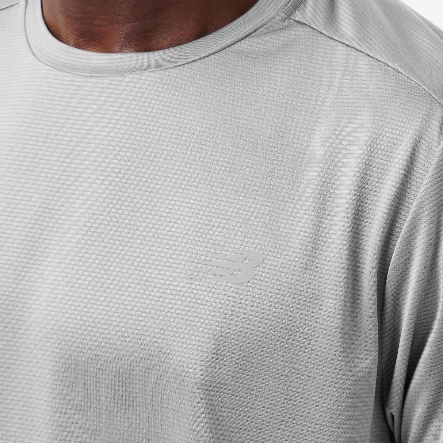 New Balance Men's Short-Sleeve Performance Gym Top Slate Grey