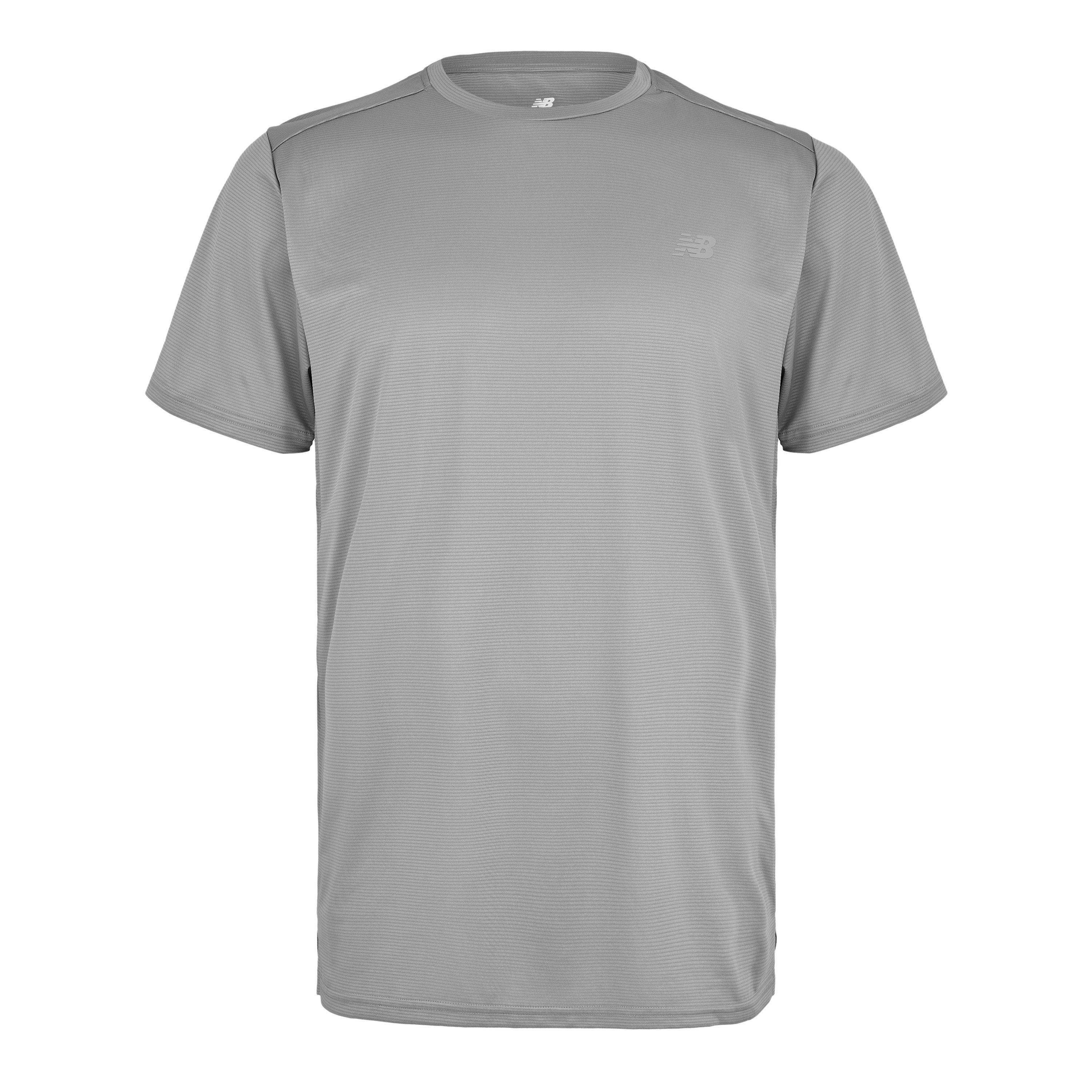 New Balance Men's Short-Sleeve Performance Gym Top Slate Grey