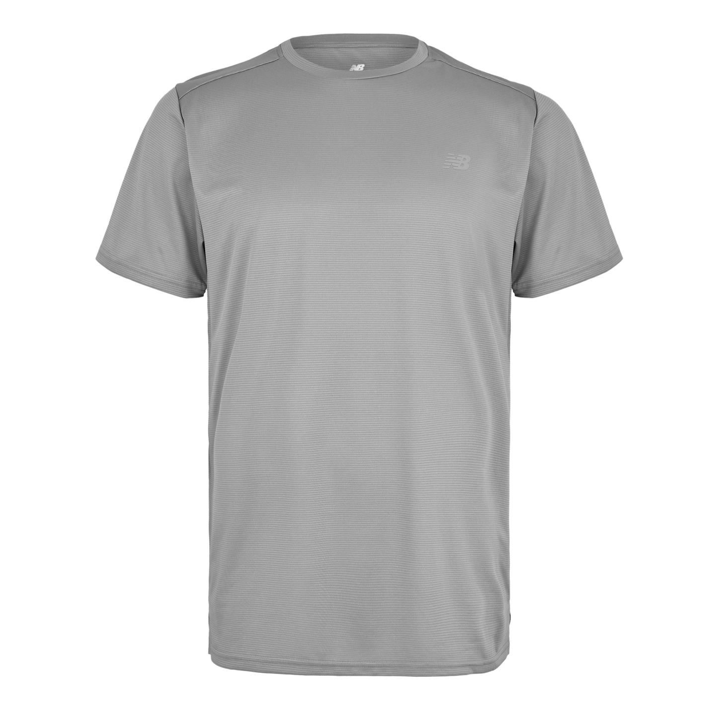 New Balance Men's Short-Sleeve Performance Gym Top Slate Grey