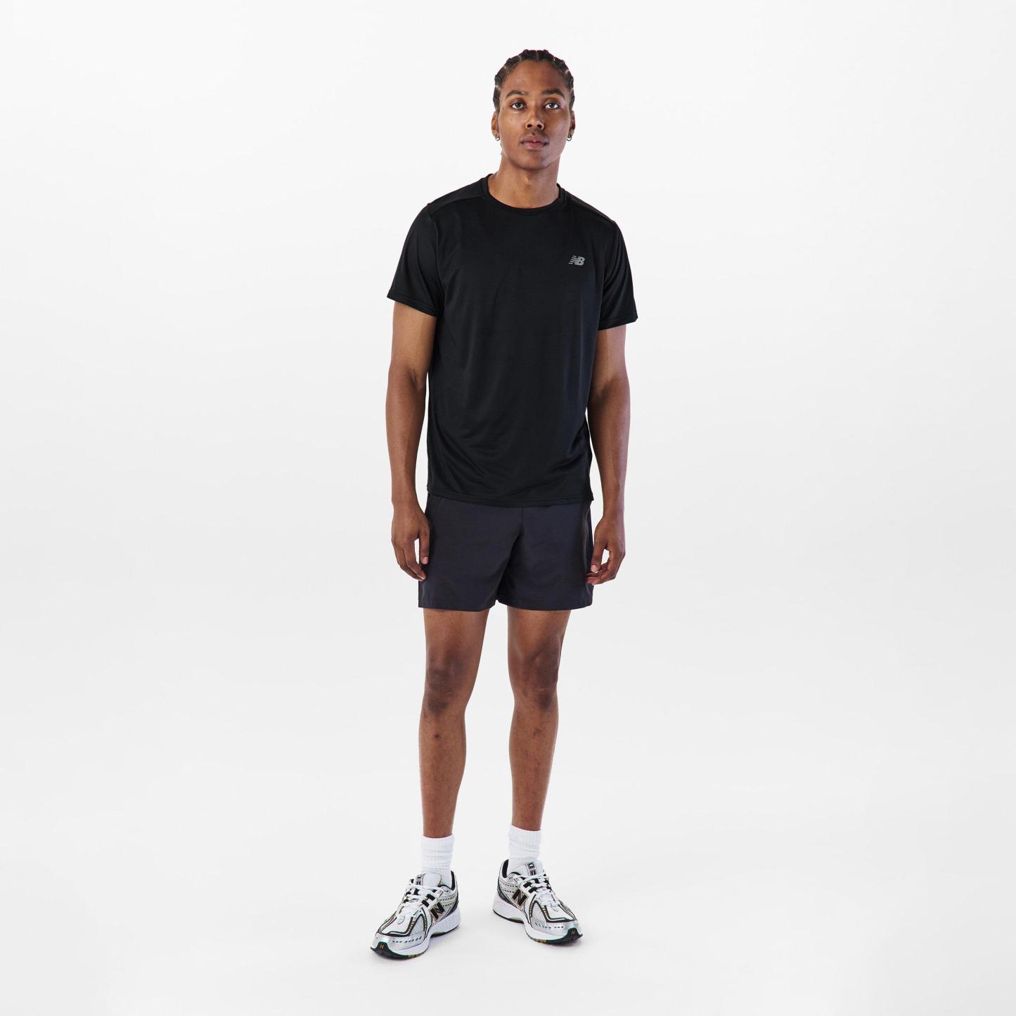 New Balance Men's Short-Sleeve Performance Gym Top Black