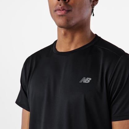 New Balance Men's Short-Sleeve Performance Gym Top Black