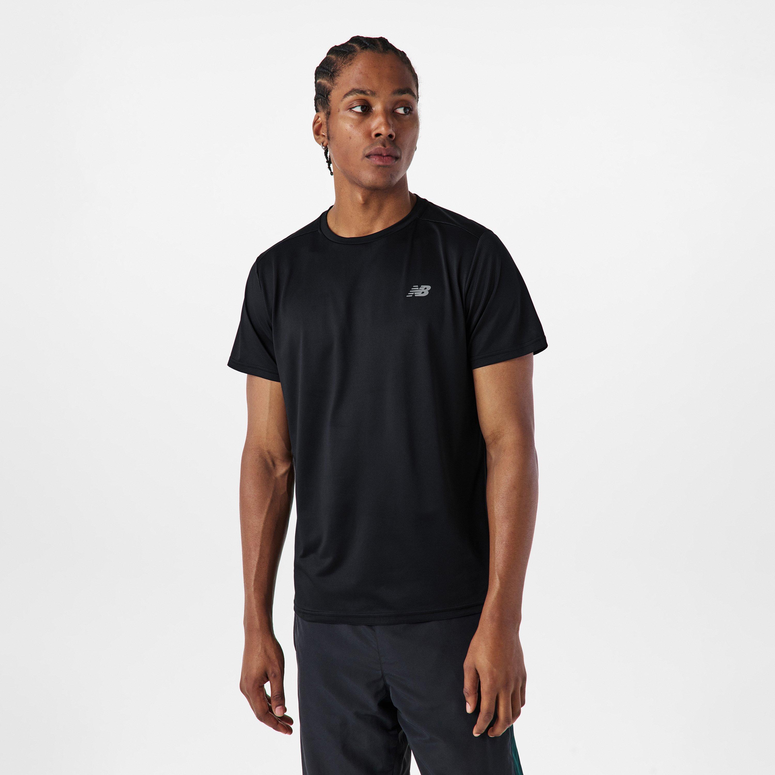 New Balance Men's Short-Sleeve Performance Gym Top Black