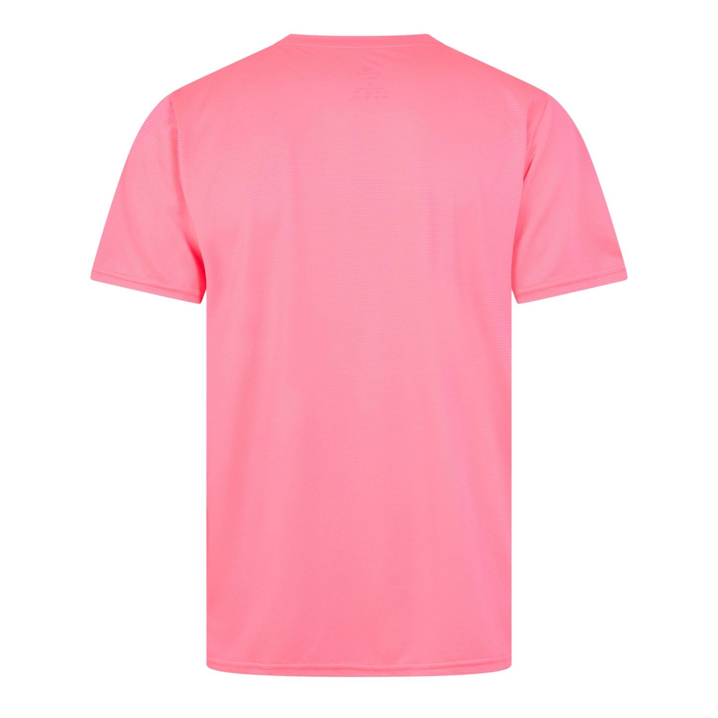 New Balance Men's Short-Sleeve Performance Gym Top Neon Pink