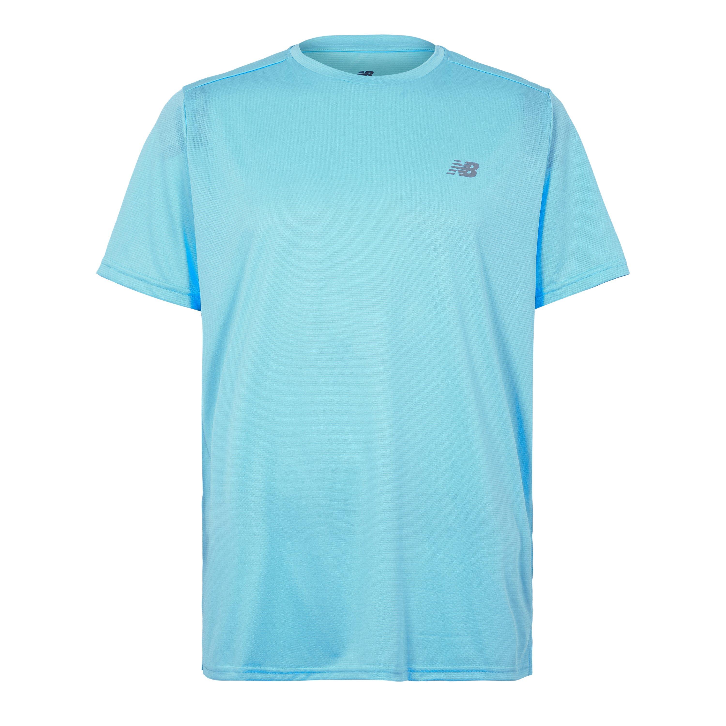 New Balance Men's Short-Sleeve Performance Gym Top Sky Blue