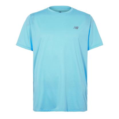 New Balance Men's Short-Sleeve Performance Gym Top Sky Blue