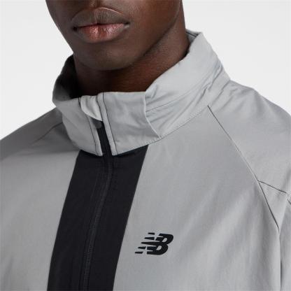 New Balance Men's Tracksuit Top Grey/Black