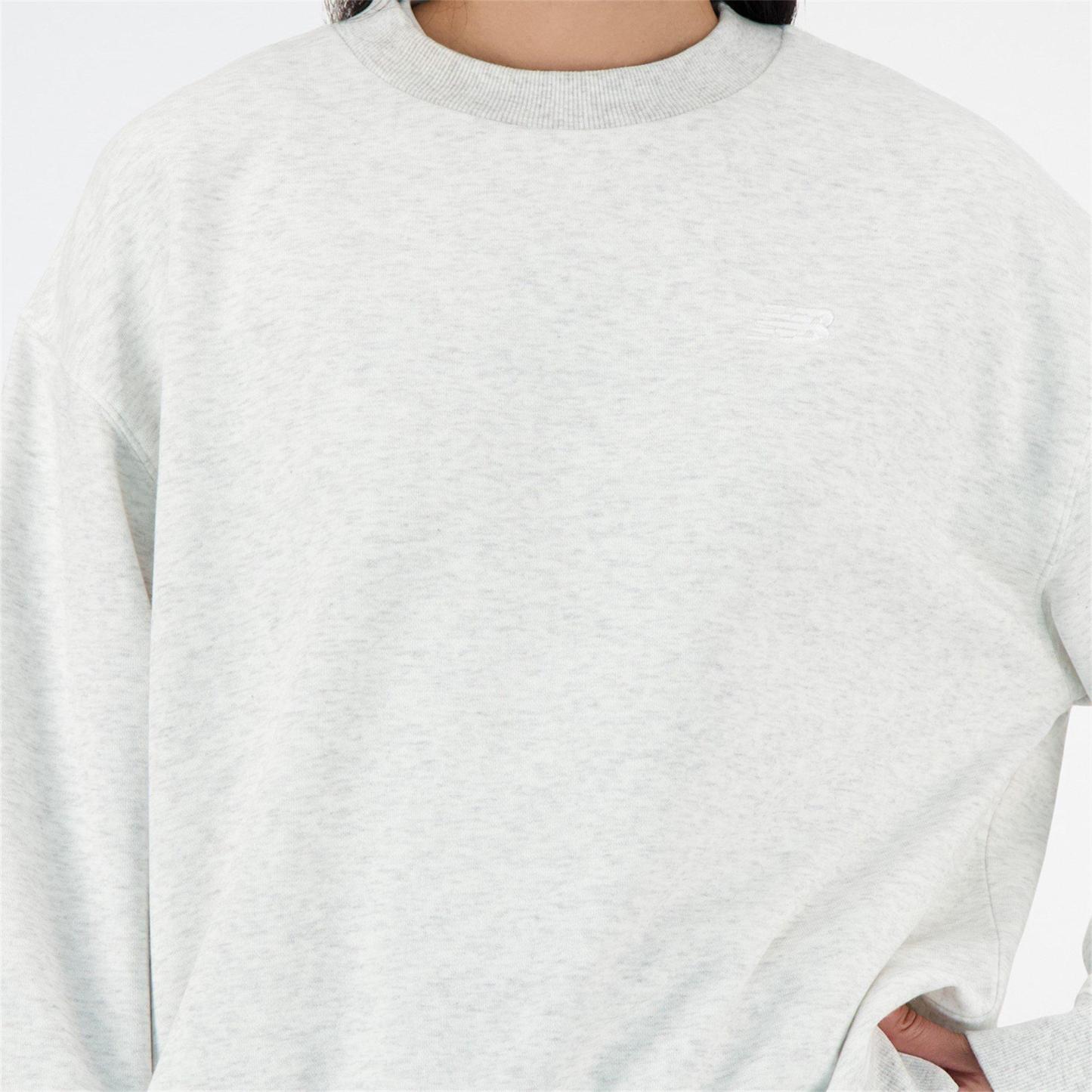 New Balance French Terry Crewneck Top Grey Marl